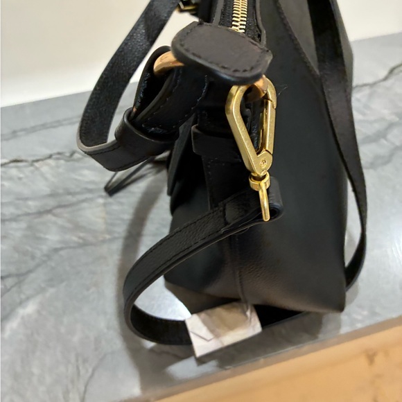 Chloe Joan Cross Body Black Leather/Suede Bag - Picture 13 of 16